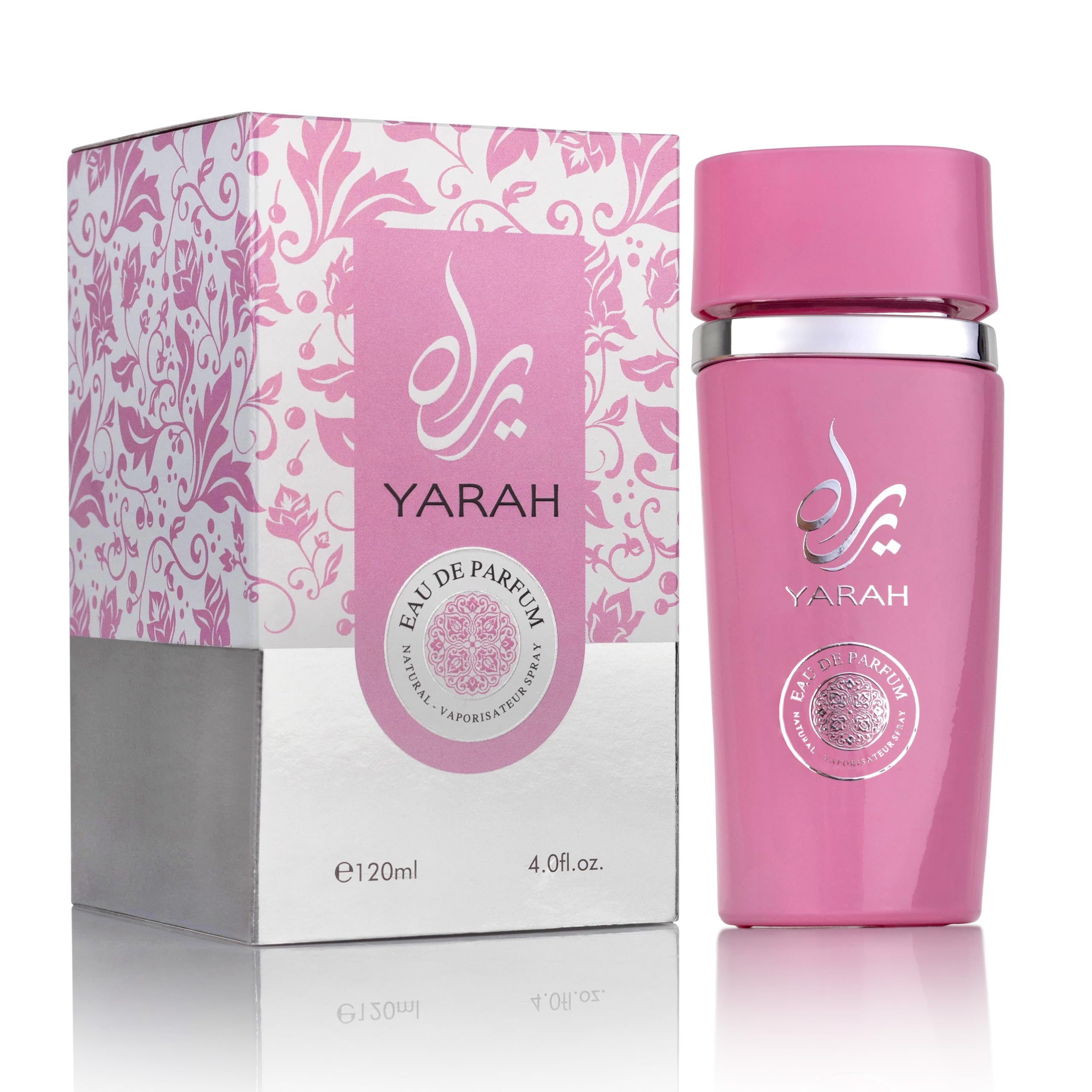 SAADAH Yarah Eau De Parfum for Women 4.0 Fl.oz, 120ml Oriental Vanilla Gourmand Perfume, Sweet Orchid Tangerine Tropical Fruits, Vanilla Musk