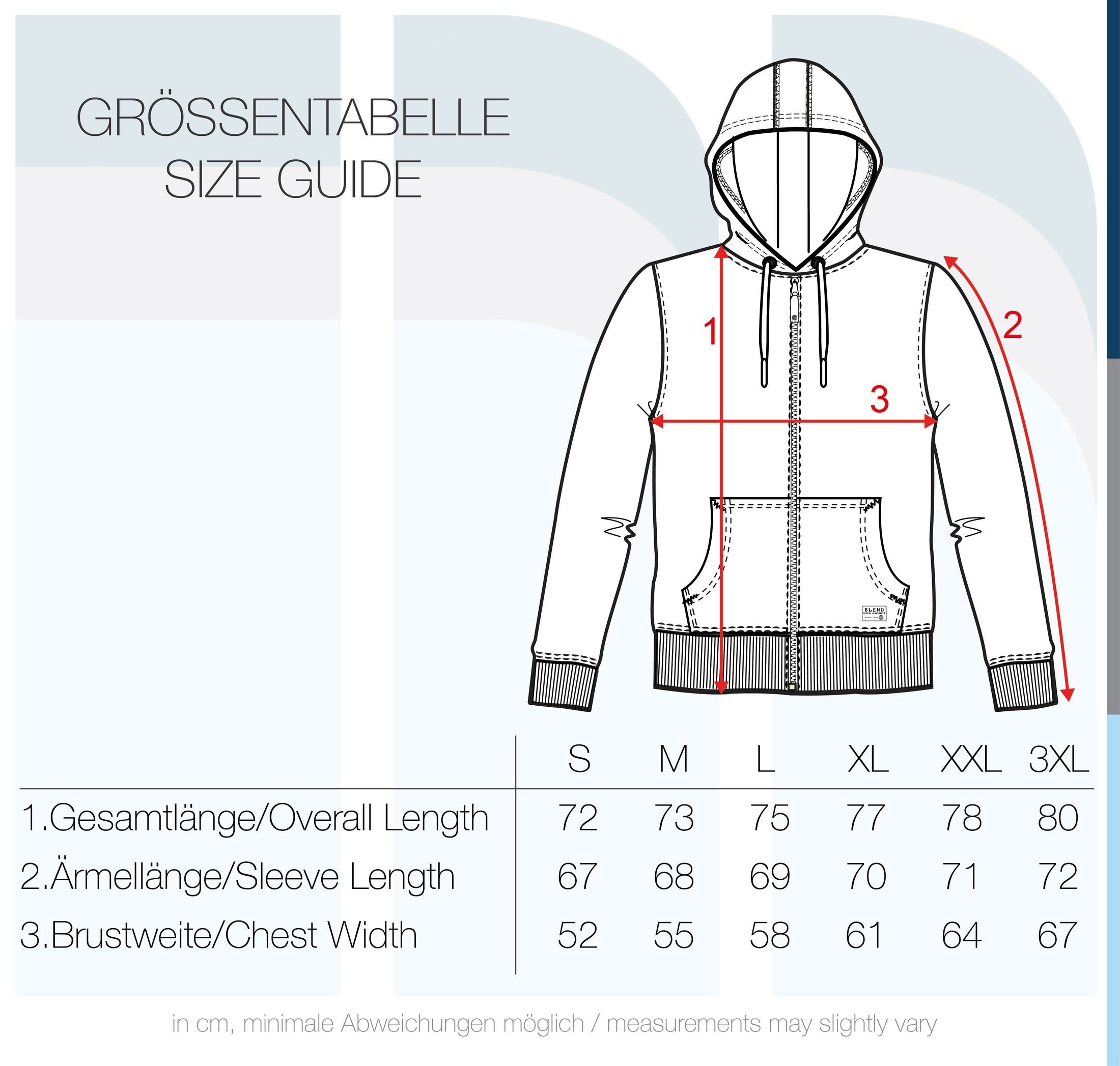 BLEND Hulker Chaqueta Sudadera con Capucha Hoodie para Hombre con Capucha con Cremallera con Forro Polar Suave Al Tacto