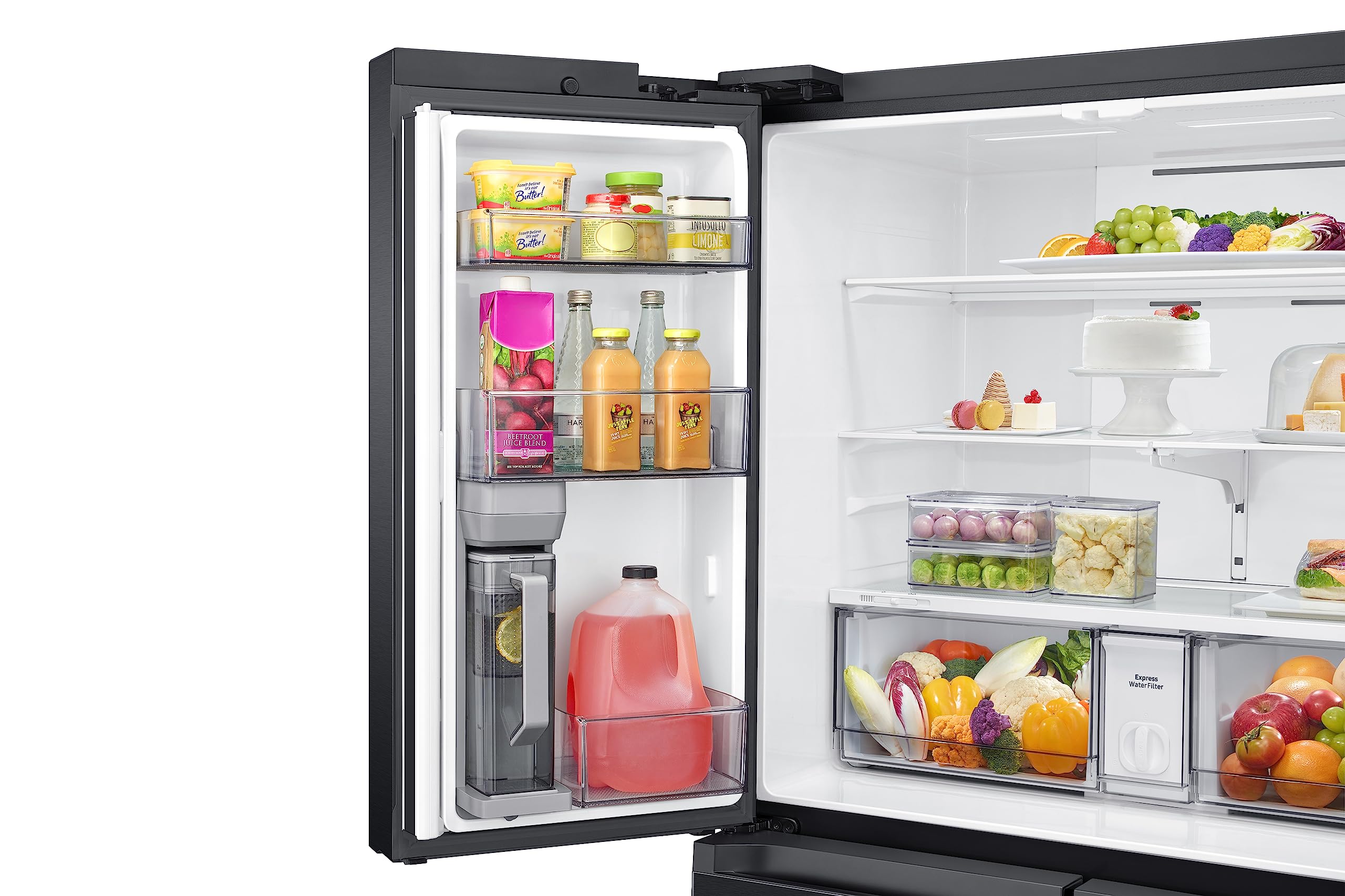 Samsung Réfrigérateur Français 178cm 649L AI Energy Mode SmartThings Auto Ice Maker No Frost+ Noir RF59C701EB1/EG