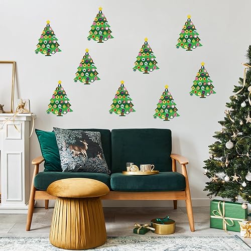 Miniatura 7 de Haooryx Manualidades de Adviento de Navidad, 24 piezas, árbol Jesse, calendario de Adviento de Navidad, autoadhesiva, cuenta regresiva cristiana