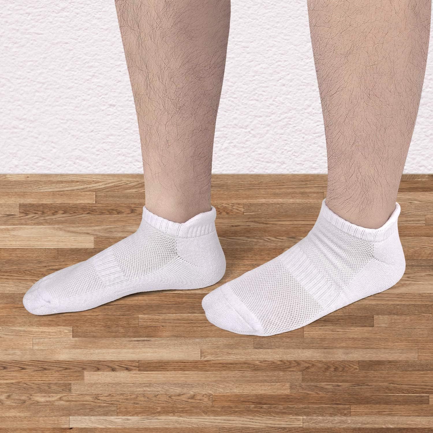 TECHTIC Running Socks Ankle Athletic Socks with Cushion Breathable Comfort Tab for Women Men Athletic Sports