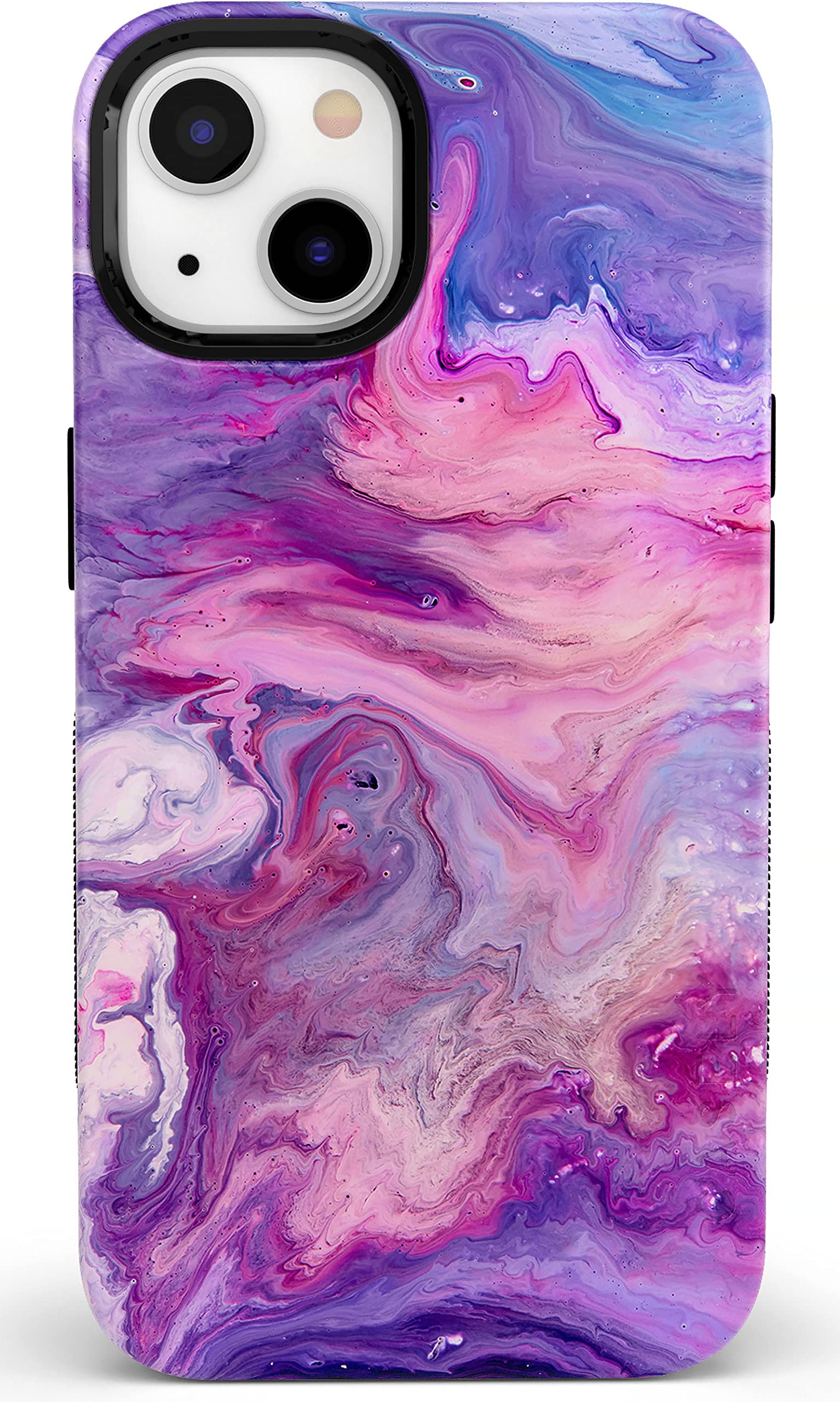 Casely iPhone 15 Plus Case | Tie Dying Over You | Purple Marble | Bold Protective Design | Compatible with MagSafe