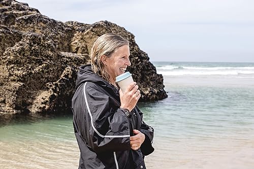 Miniatura 5 de Circular Now Cup - Taza de café reutilizable de 12 oz11.5 fl oz hecha de tazas recicladas de un solo uso. Aislada y reciclable (crema y azul lejano)