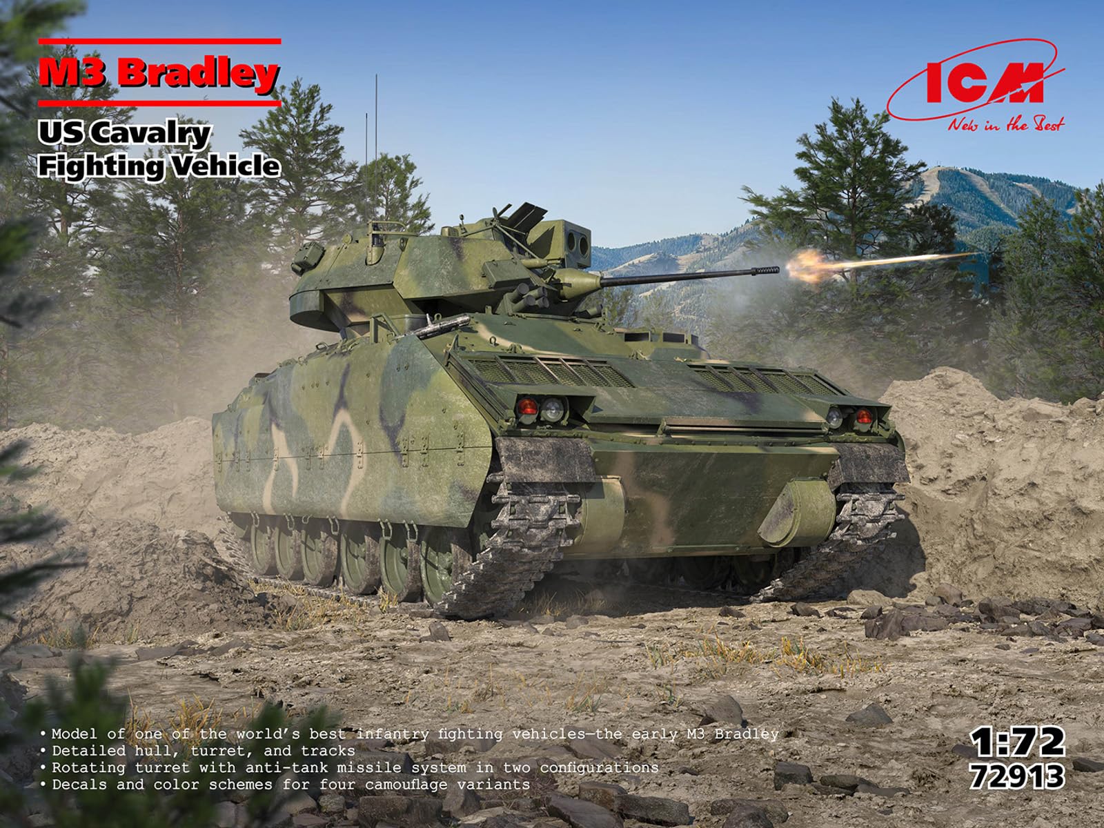 Amazon | ICM 1/72 アメリカ歩兵戦闘車 M3 ブラッドレー プラモデル