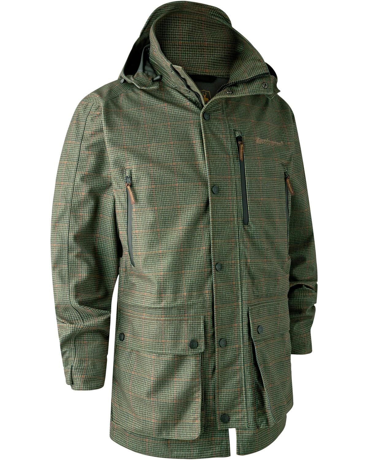 Deerhunter Men's Multicoloured Pro Gamekeeper Jacket Turf XXX-Large Check - Hunting Jacket Insulated Weatherproof For