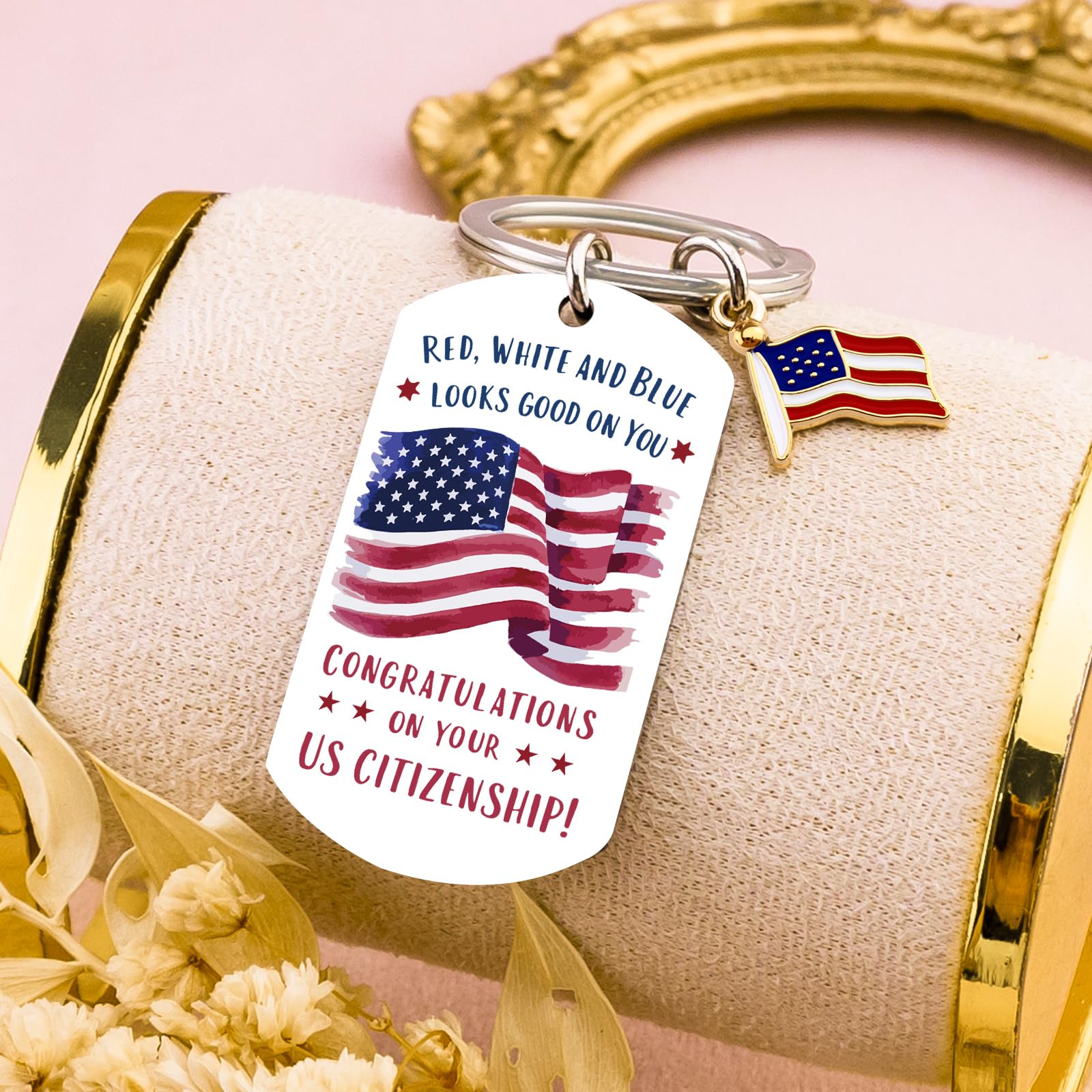 American Citizenship Gifts Proud To Be An American Gift For Women Men America Citizenship Congratulations Gifts For New US Citizen Mother Fathers Day Christmas