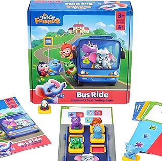 ThinkFun Friends: Bus Ride - Positional Sorting Puzzle for Preschoolers - Promotes Hands-On Learning - Ages 3+