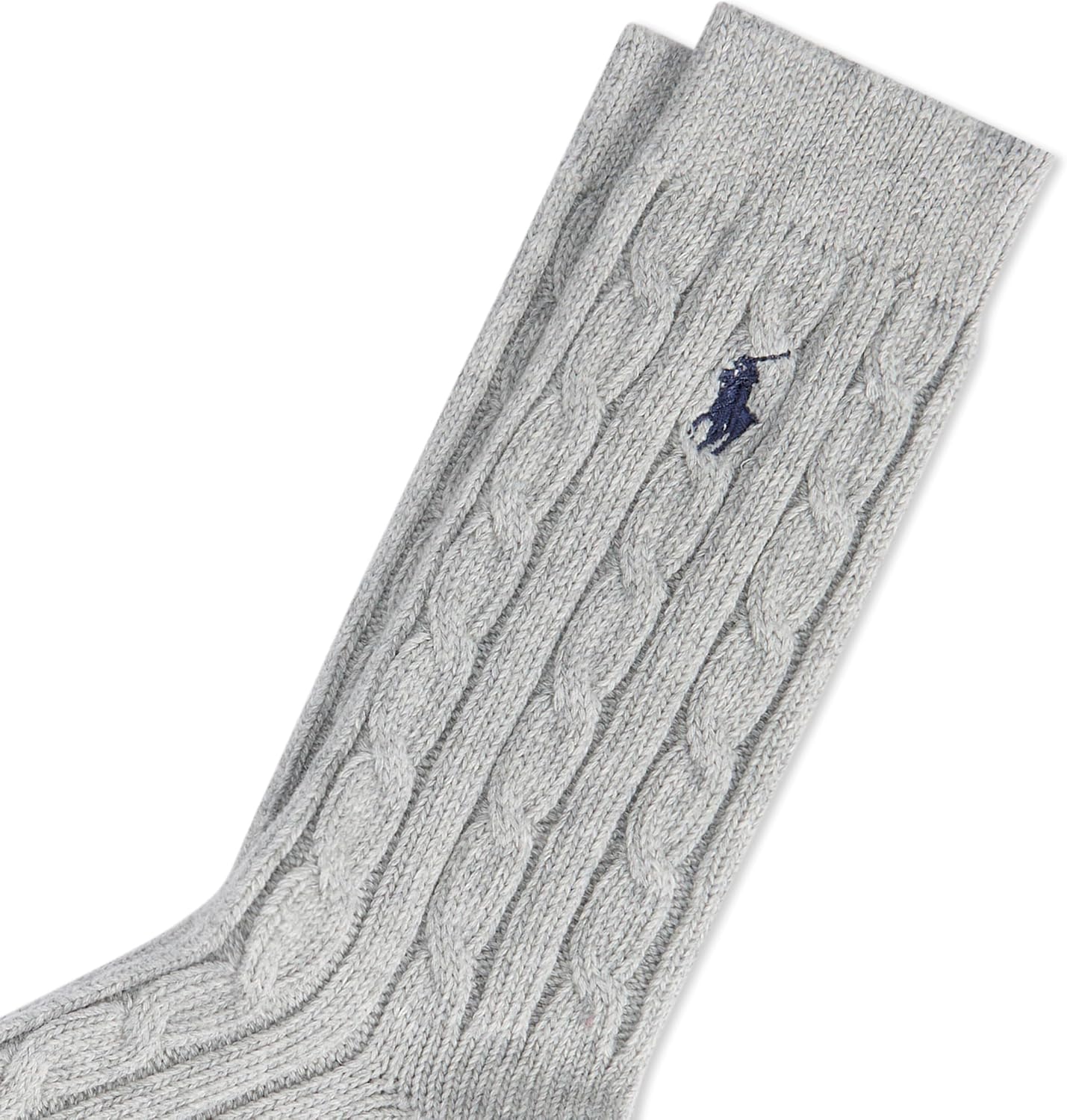 POLO RALPH LAUREN Women's Cable Solid Color Crew Socks