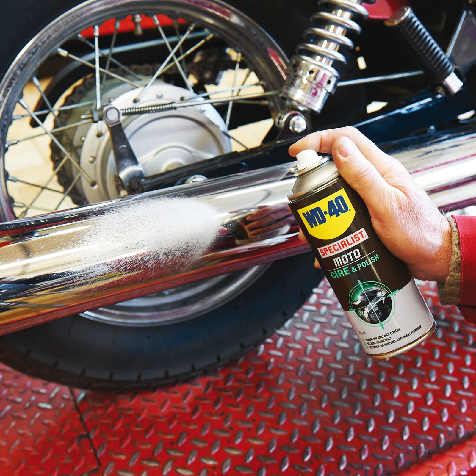 WD-40 - Cera y brillo SPECIALIST MOTORBIKE 400 ml (caja de 6 uds)