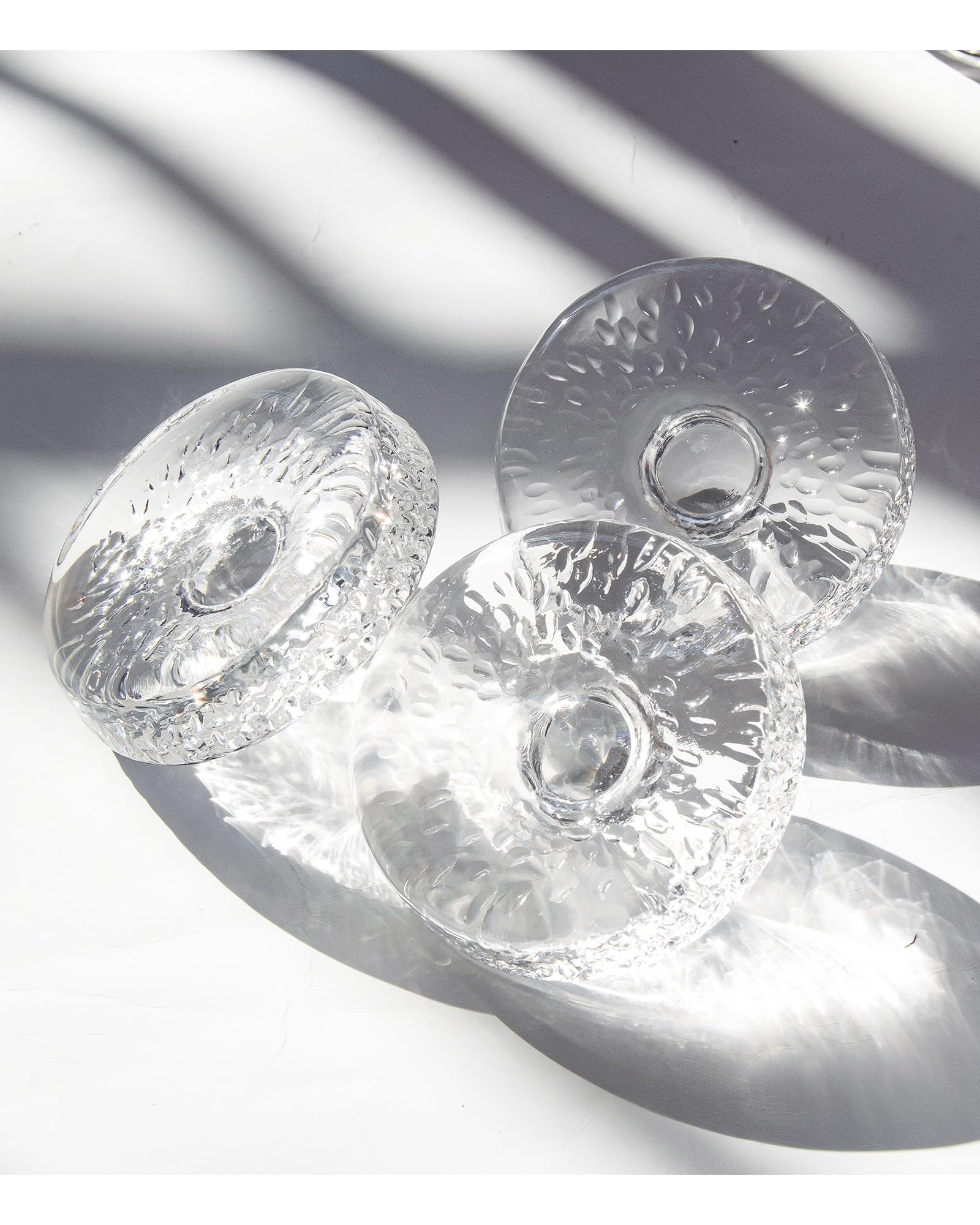 Juego de 4 pesas de fermentación de vidrio para tarros Mason de boca ancha, conservas, tarros de galón, peso de fermentación, mango de fácil agarre, punto de grano ondulado convexo para preparar