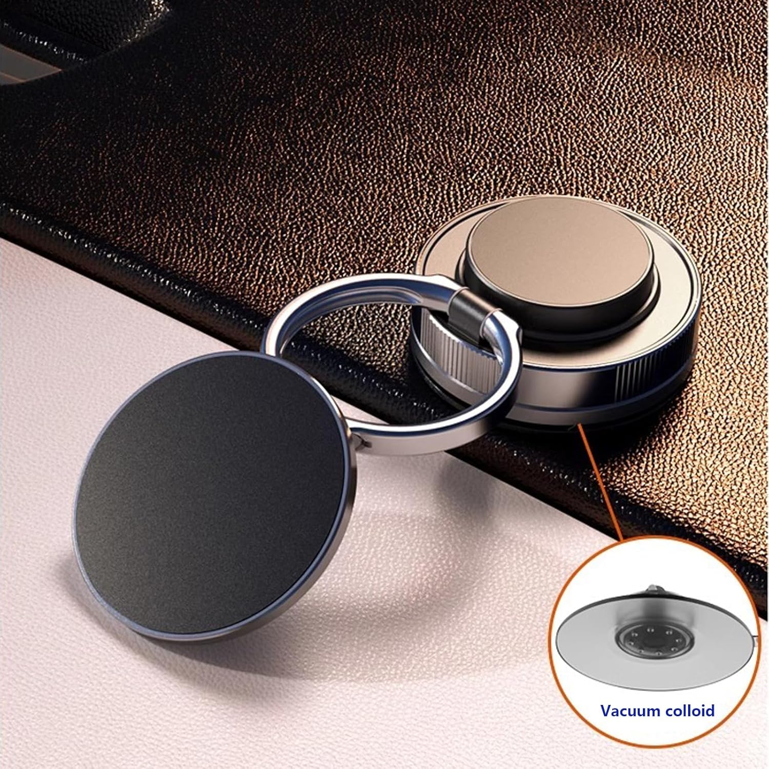 Vacuum Magnetic 360 ° Adjustable, Suction Cup Type, Foldable Strong Magnetic Phone Holder, Suitable for Cars/Gyms/Mirrors/Smooth Surfaces, Compatible with Magsafe iPhone