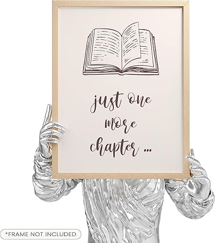 Miniatura 3 de EXCOOL CLUB Pósteres de libros de 12 x 16 pulgadas, regalos para amantes de los libros, impresiones artísticas de biblioteca de lectura de Amante de