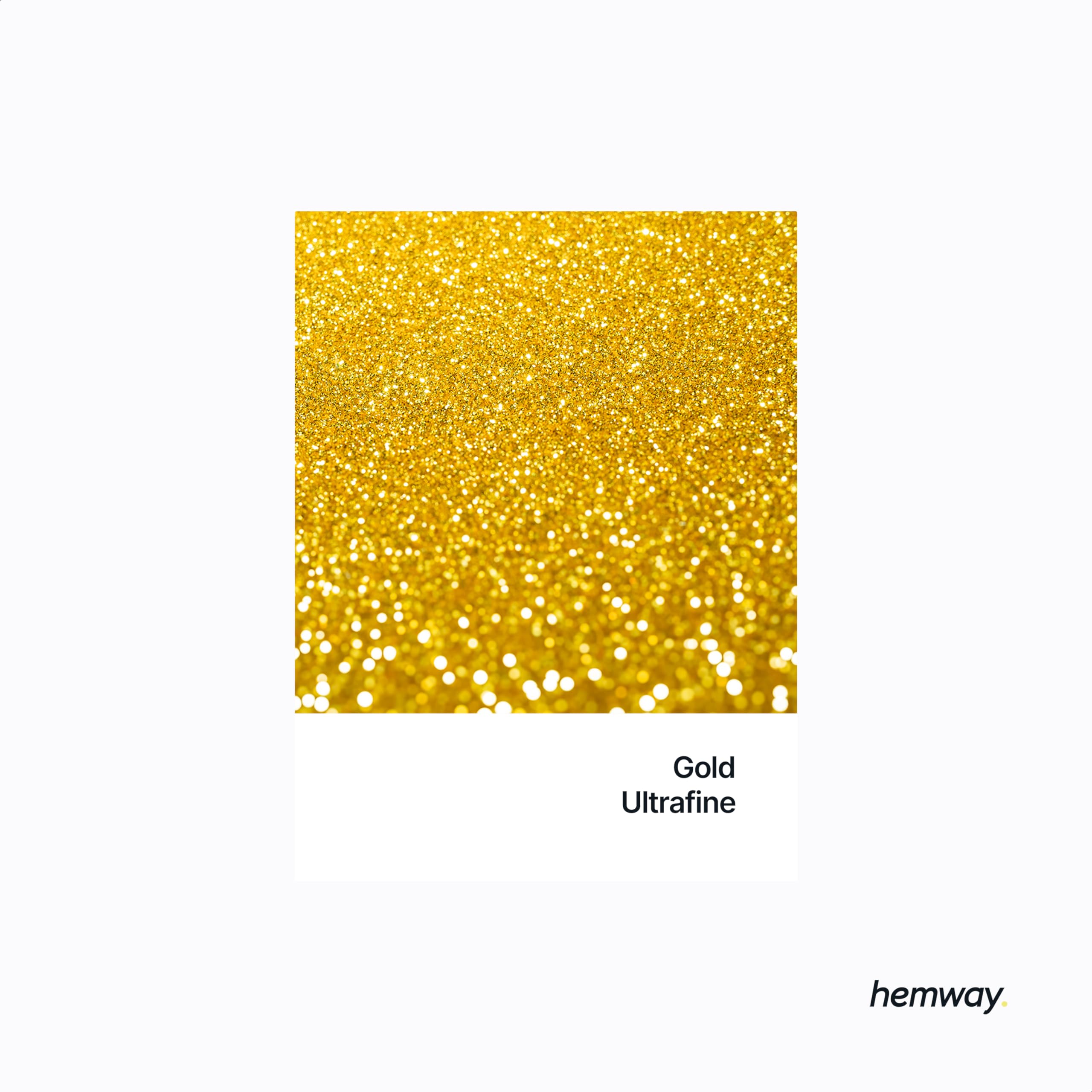 Hemway Glitter Shaker Gold 130g x2 Pack Ultrafine, Craft Glitter Shakers for Resin & Epoxy Crafts, Christmas Art Supplies - Image 2