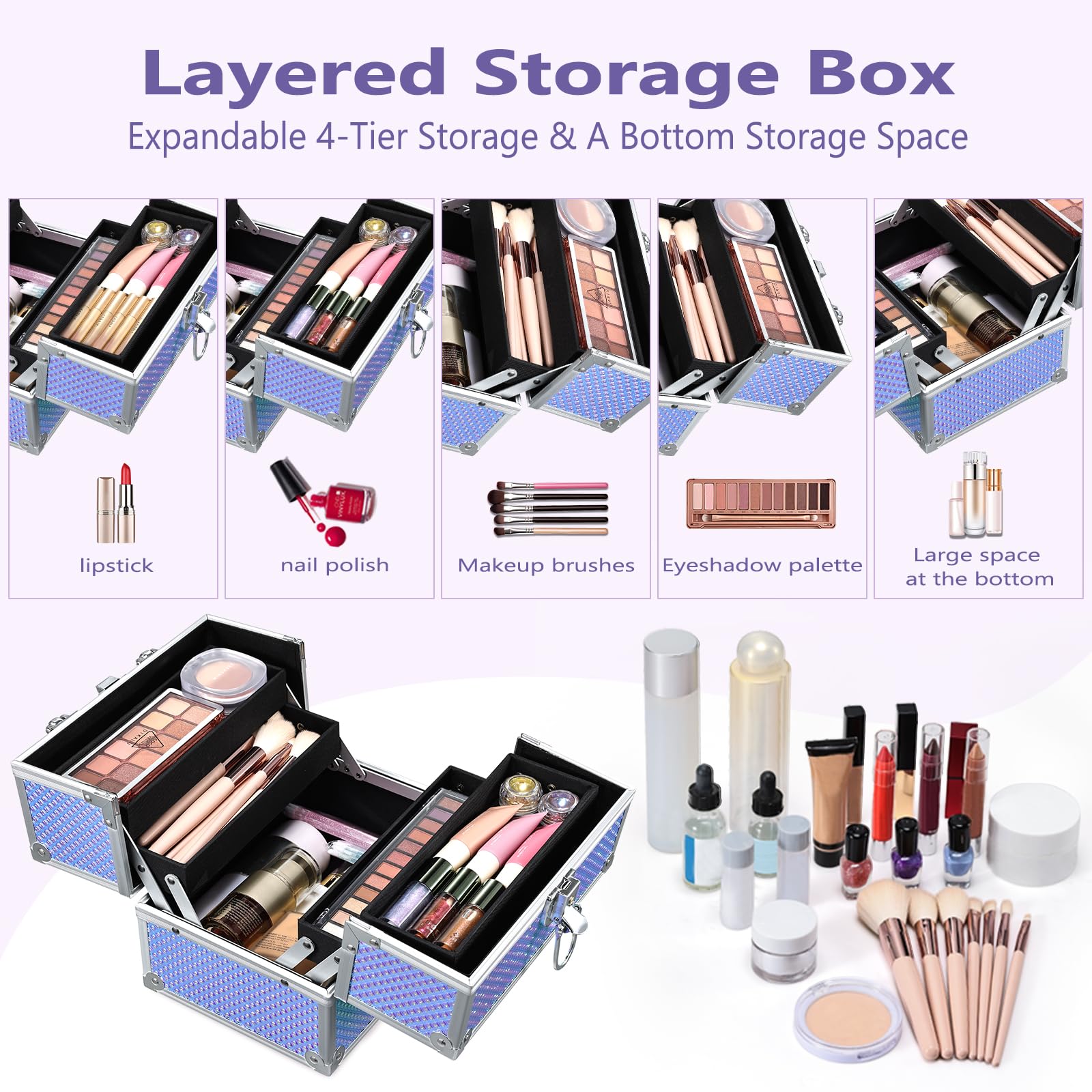 Beauty case per trucchi, organizer per trucchi