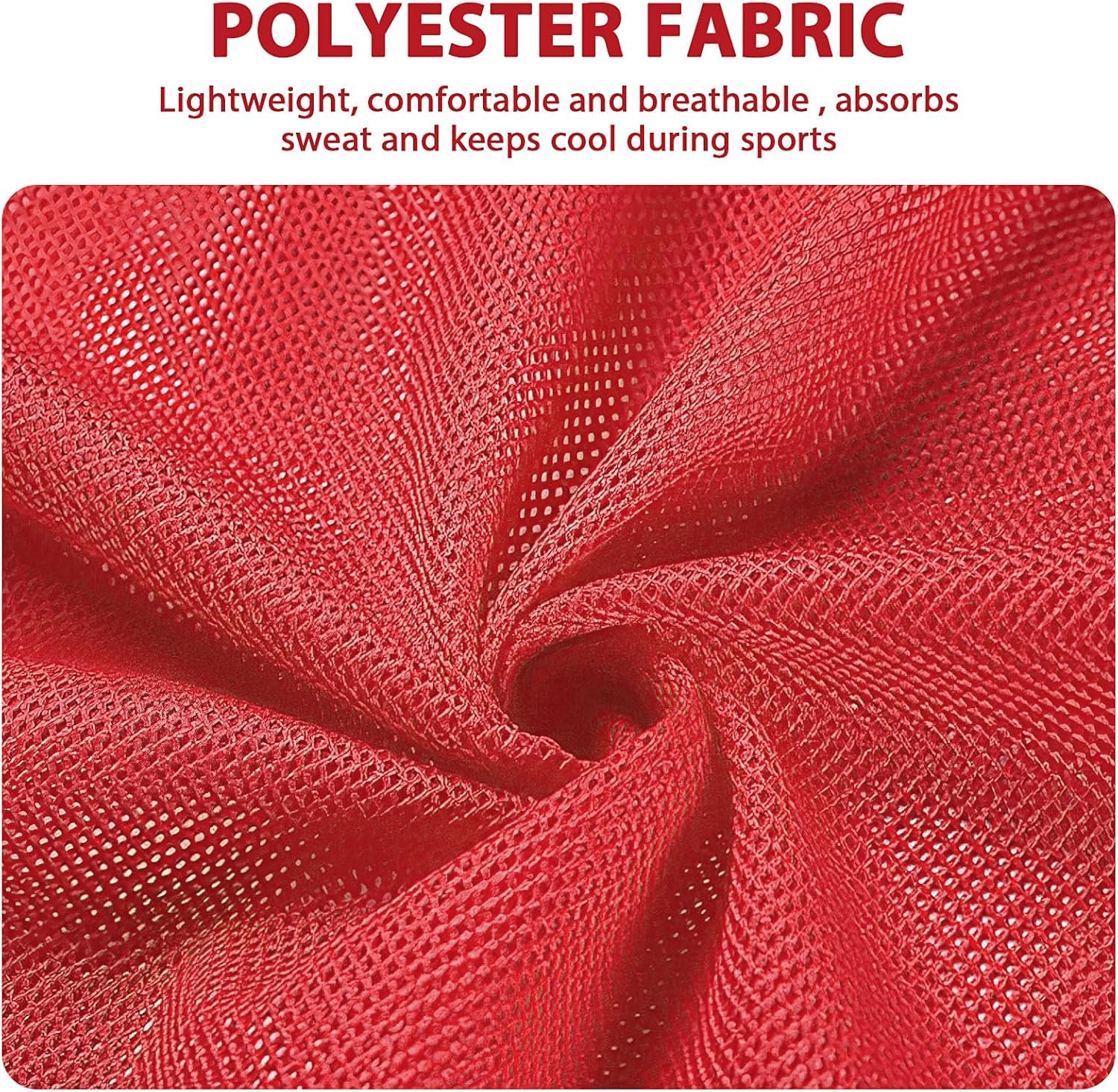 Lot de 24 chasubles d'entraînement en maille nylon – Gilets numérotés réversibles pour adultes – Vêtements de sport pour basket-ball, football, soccer, entraînement d'équipe
