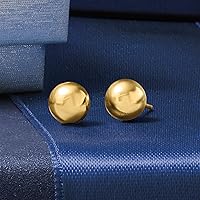 Vista 4 de Ross-Simons 14kt Yellow Gold Ball Stud Earrings