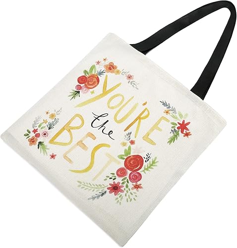 Miniatura 9 de Bolsa de lona para mujer, bolsas de comestibles reutilizables, bonitas bolsas estéticas para regalos de Navidad, compras y playa (flamenco)