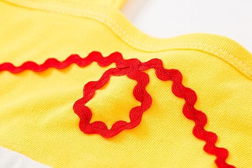 Miniatura 5 de Waruila Jessie - Disfraz para niñas pequeñas y niñas pequeñas con túnica de Jessie para niñas pequeñas (dorado, 6-7)