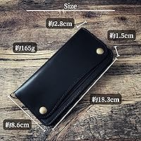 栃木レザーロングトラッカーウォレット トラッカーウォレット/長財布/革財布/ライダースウォレット
