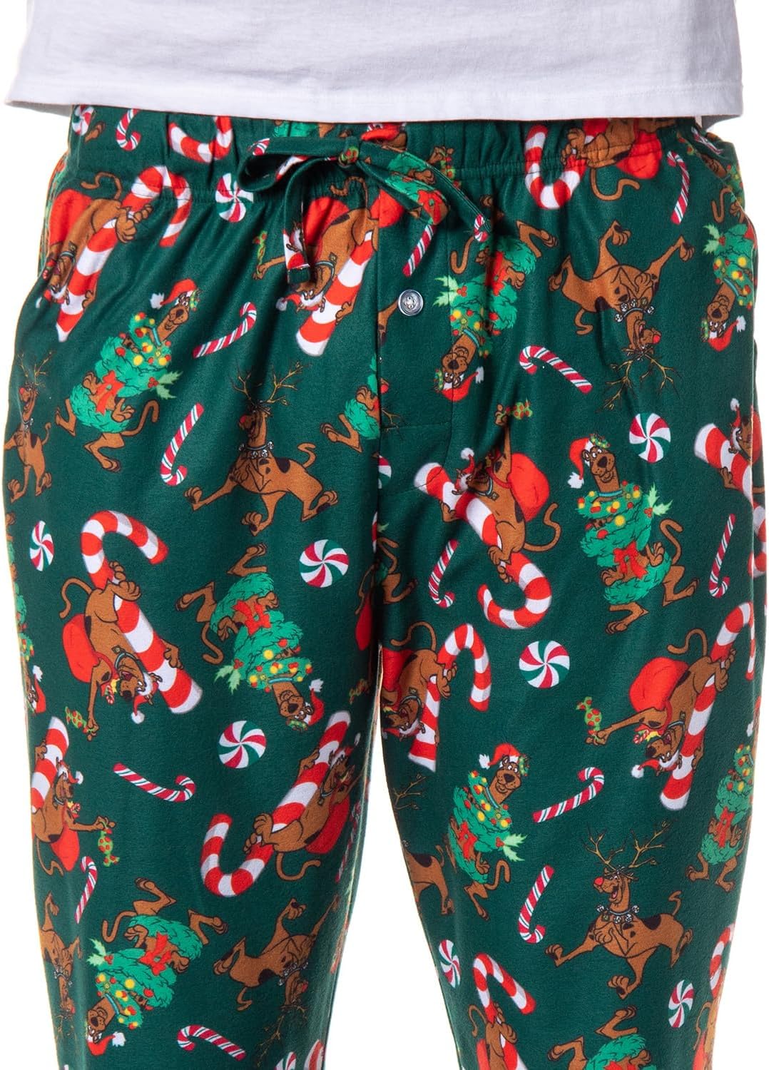Scooby-Doo Mens' Christmas Character Tree Reindeer Sleep Pajama Pants - Image 3