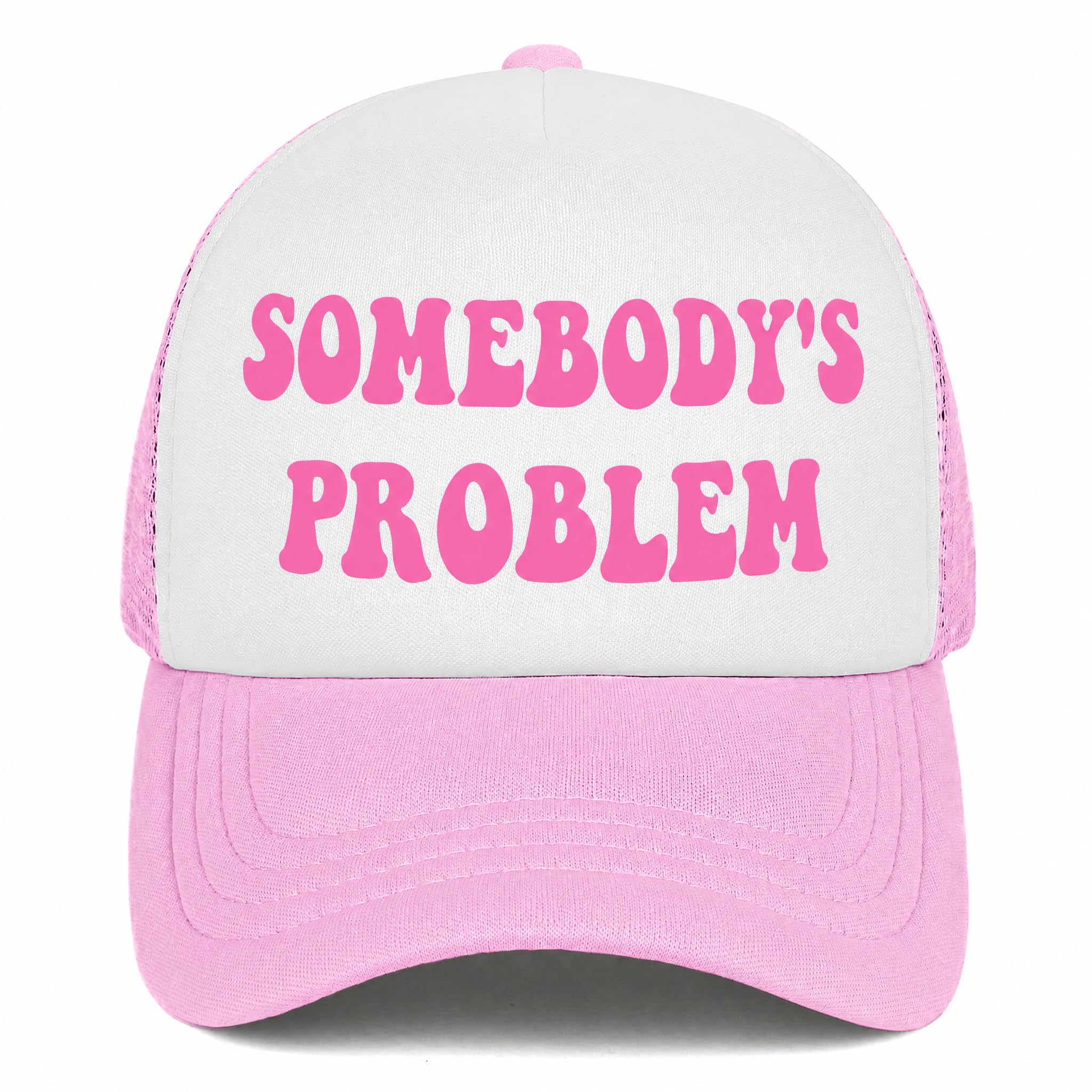 You Find It Offensive? I Find It Funny Trucker Hats for Women Pink Men Funny Slogan Pink Hats for Men