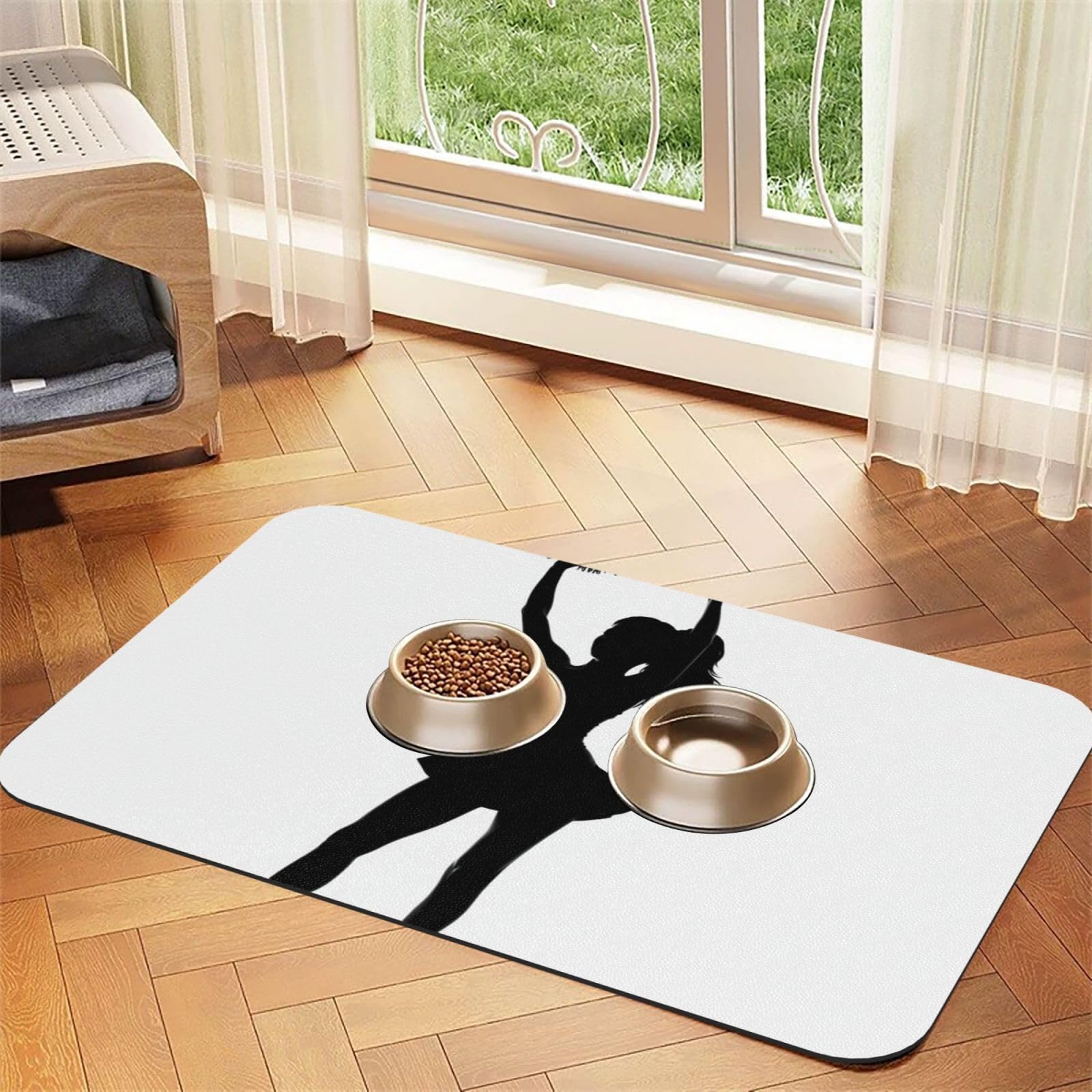 Tapis de nourriture pour chien super absorbant au séchage rapide, lavable au lave-vaisselle