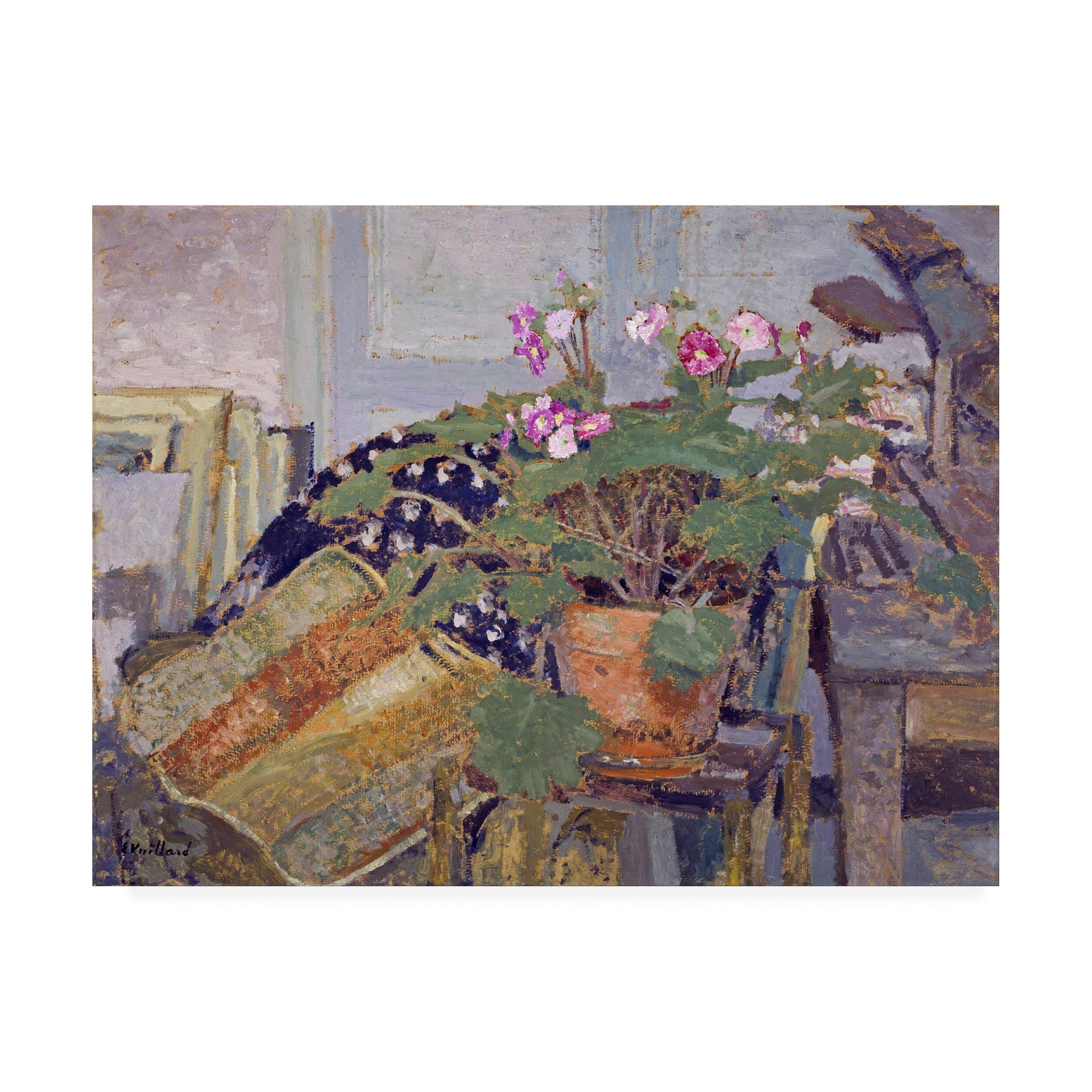 Amazon.com: Trademark Fine Art Pot of Flowers by Edouard Vuillard