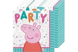 Peppa Pig Birthday Party Supplies: Napkins