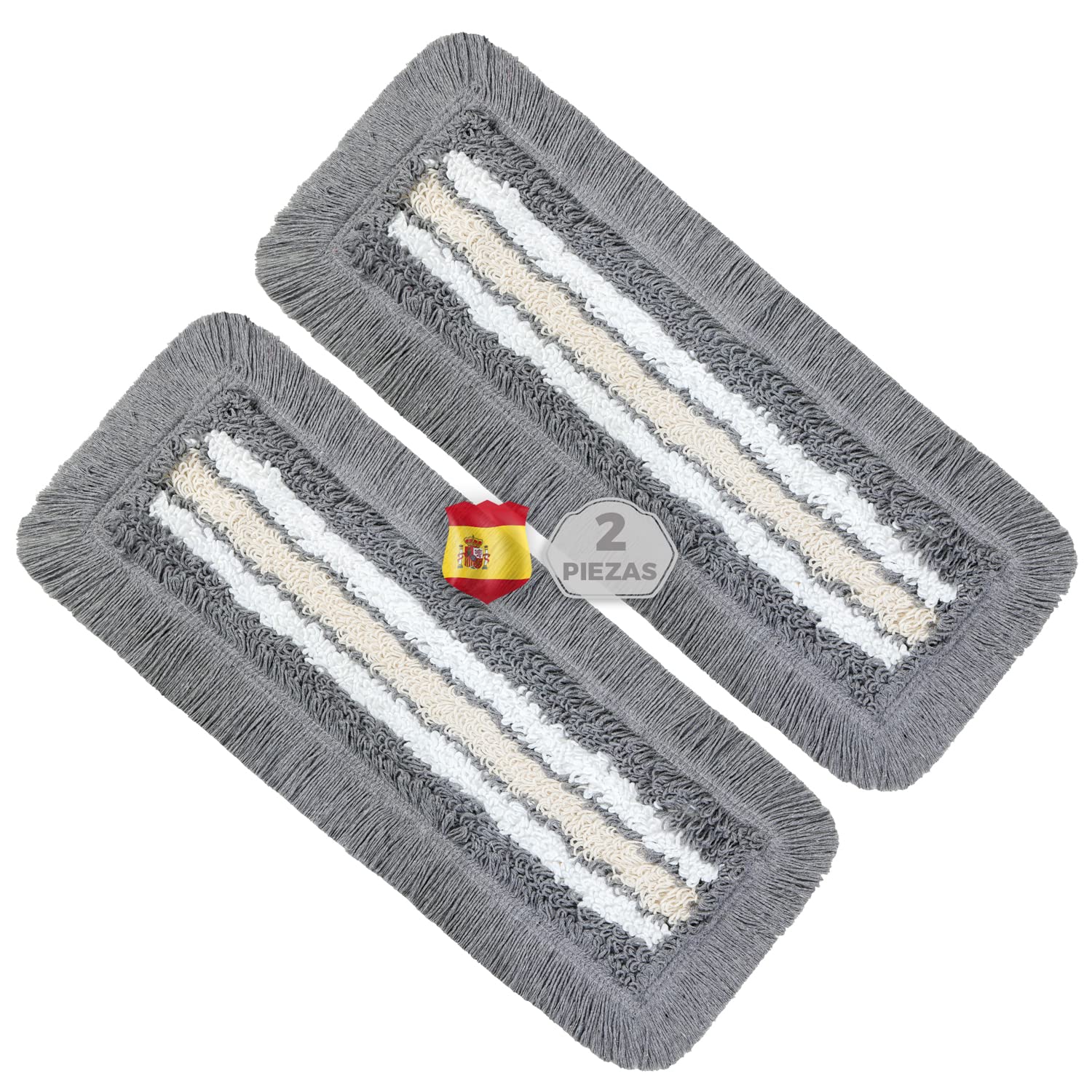 Okaei 5 Piezas de Funda para mopa (40 cm) – Mopa para hospitales y Servicios de Cuidado – Funda de fregona con propiedades óptimas de Deslizamiento para Trabajos ergonómicos – Gris — view 7