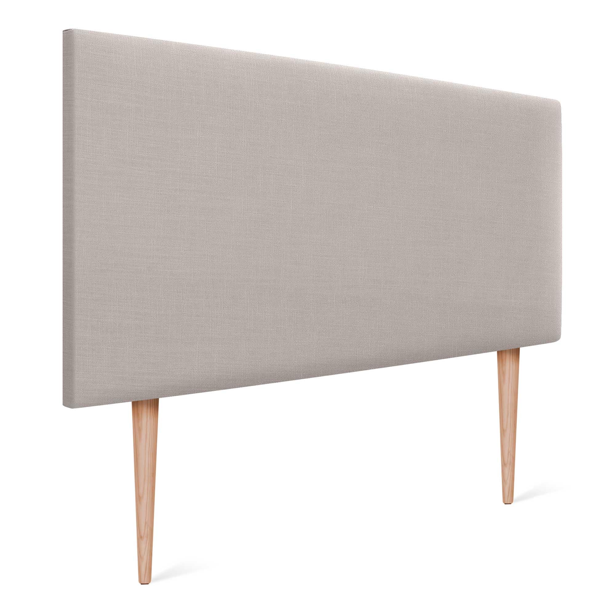 DHOME Cabecero de Lino Natural Liso Cabezal Tapizado Cama Dormitorio Moderno Top Trending (Beige, 90x105cm con Patas (Camas 70/80/90))