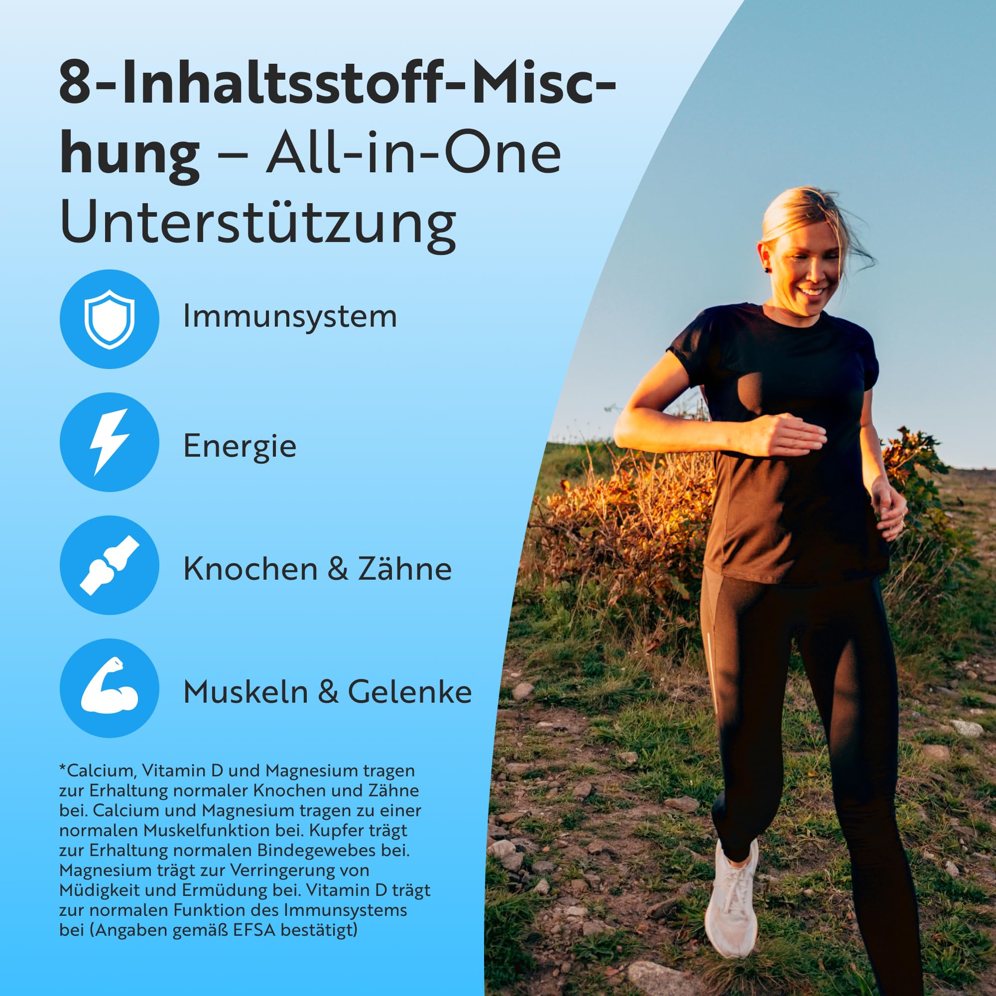 Nutravita Calcium Magnesium Zink - 365 Kalzium Tabletten für 6 Monate Vorrat - 500mg Calcium pro Tagesdosis - Kalzium Magnesium Zink mit Kupfer, Selen, Bor & Vitamin D3