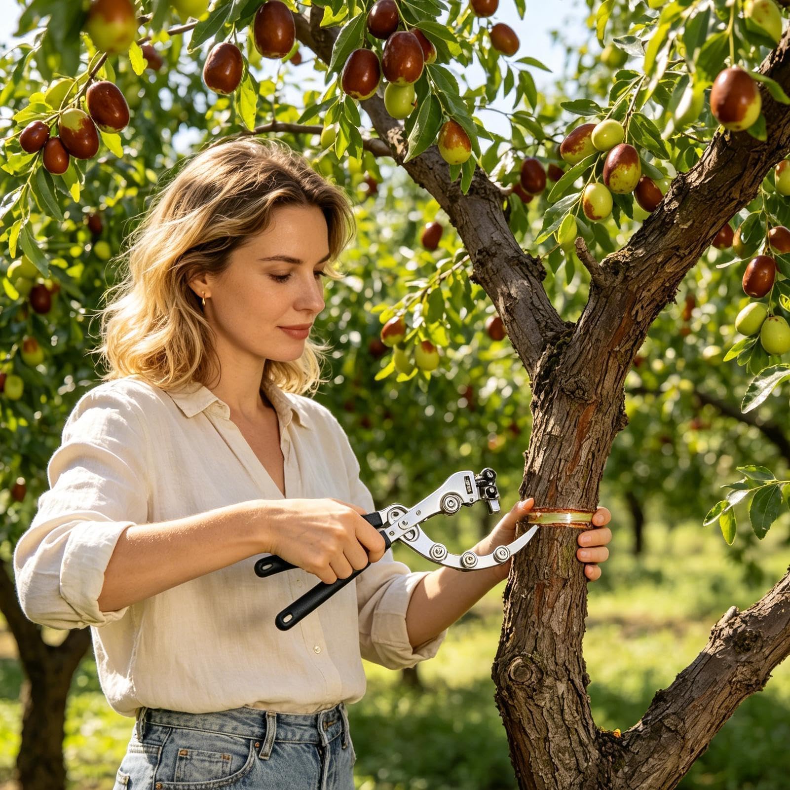 Outil de coupe d'arbre fruitier agricole
