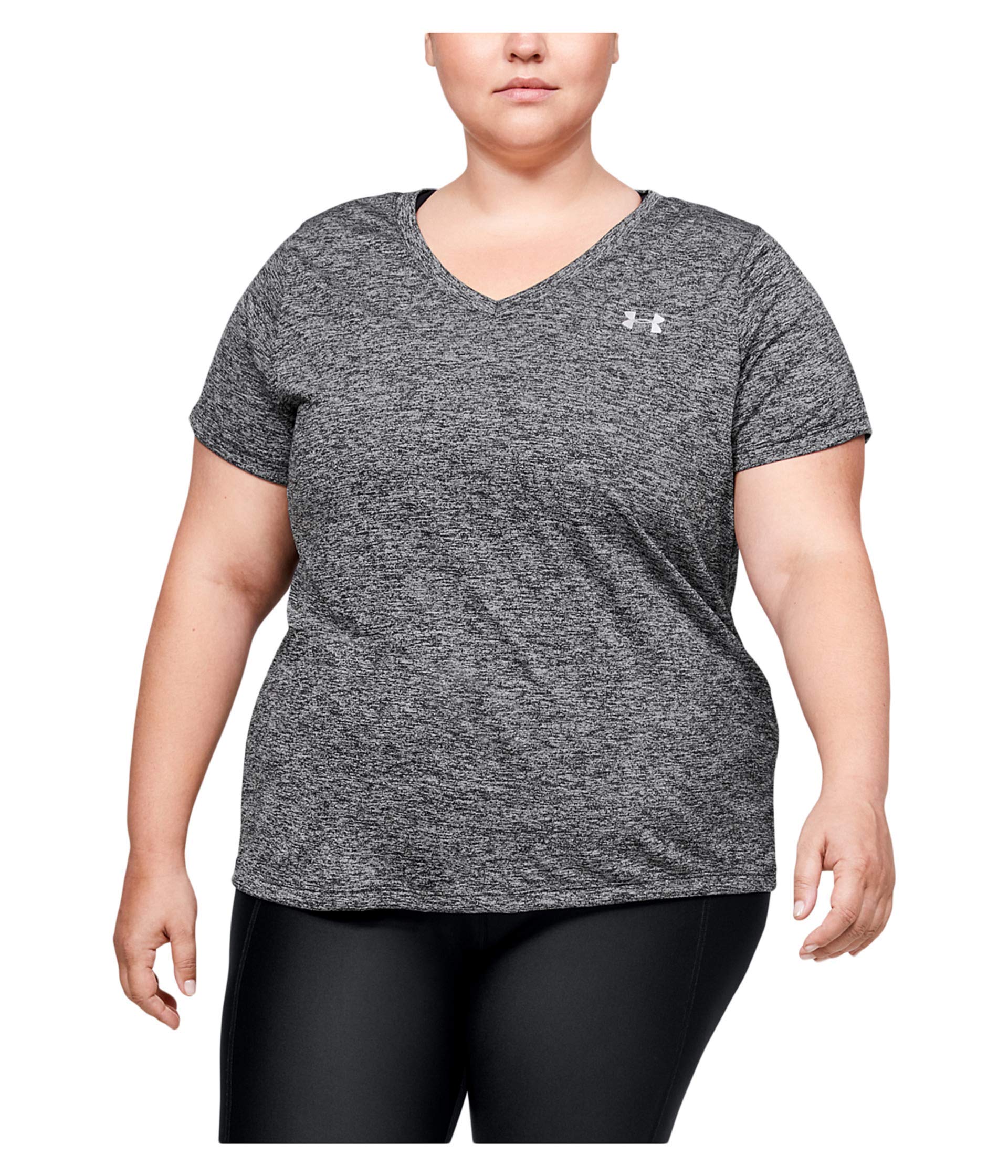 Under Armour Plus Size Tech Solid Short Sleeve V-Neck