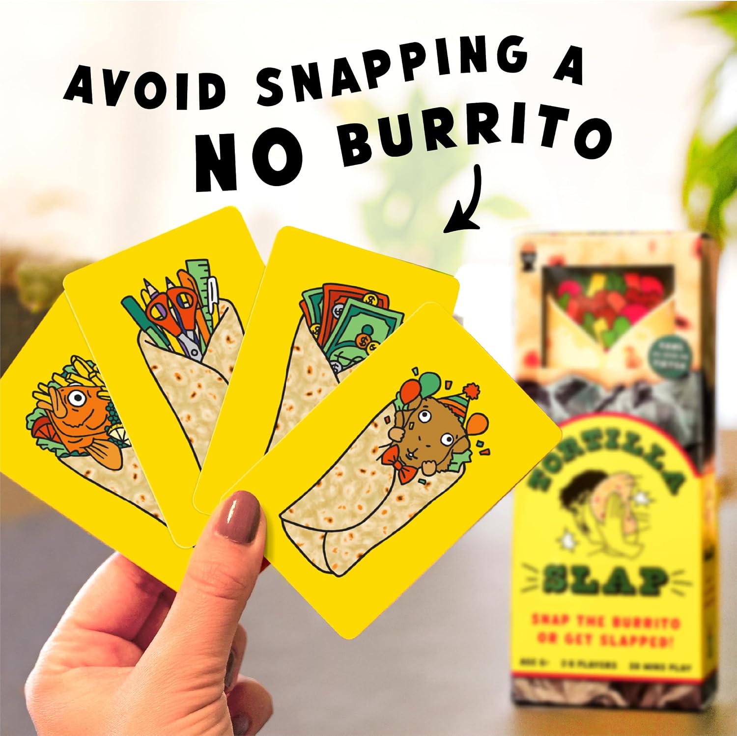 Lucky Egg Exciting Tortilla Slap Family Game - Fun Family Games for 6+ Year Olds, 2-8 Players - Party Games for Adults & Kids - Perfect for Indoor & Outdoor Games Nights, Games Kids, Funny Games