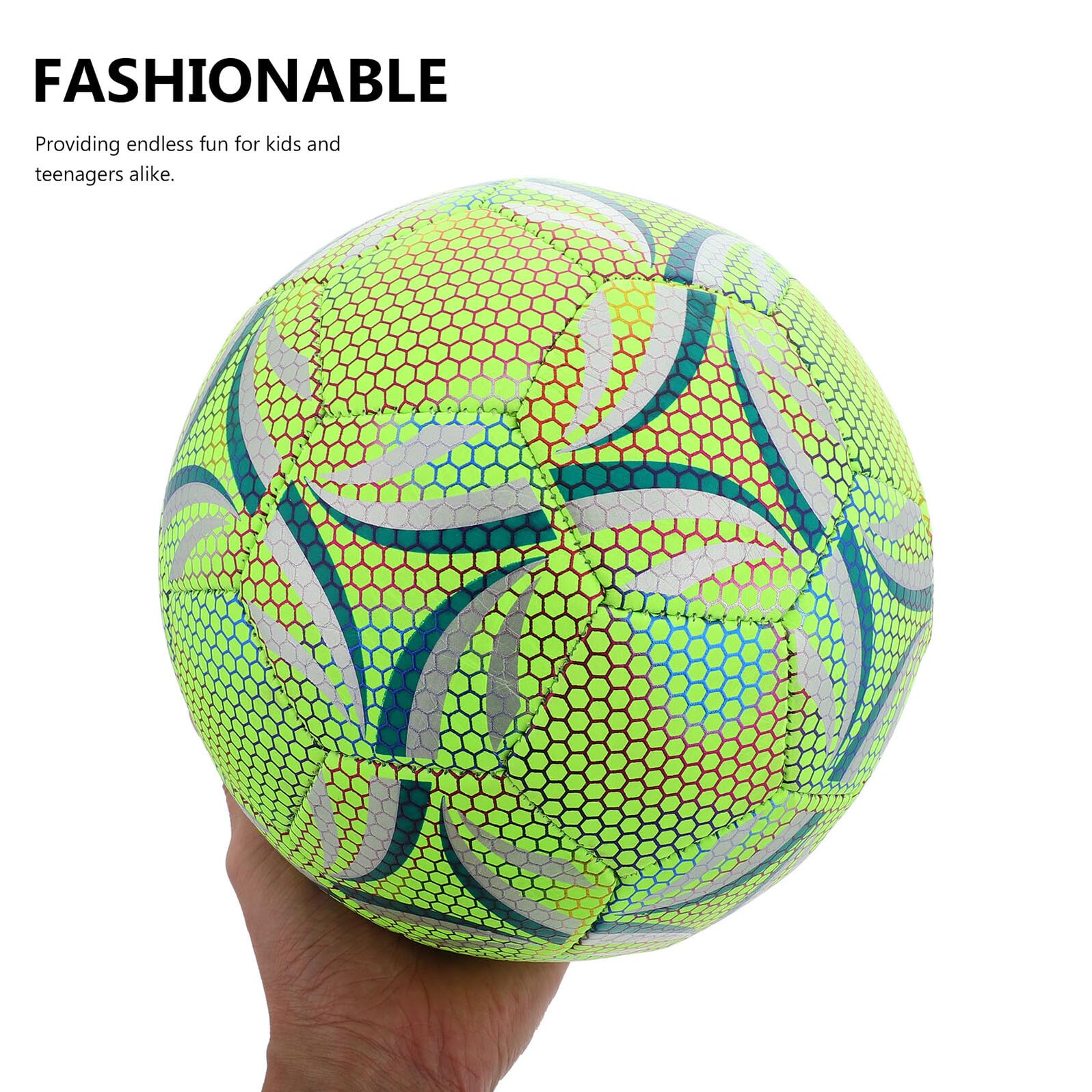 ORFOFE Pallone da Calcio Luminoso Misura 5 per Giovani e Adulti Glow in The Dark per Allenamento Sicuro e Divertente Pallone Calcio Notturno per Partite e Allenamento