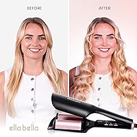 Vista 4 de ELLA BELLA® Ultimate Waver Rizador • Herramienta Rizadora • Ajustes de calor ajustables • Rizador de pelo de doble voltaje • Tecnología
