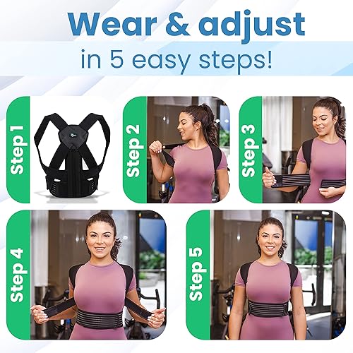 Miniatura 4 de Cayatch Corrector de postura enderezador de espalda para mujeres y hombres. Elegible para HSAFSA. Soporte de espalda para escoliosis para alivio del