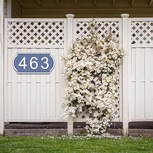Miniatura 6 de Docvania Placa de dirección acrílica personalizada, letrero de dirección horizontal, utilizado para casa, puerta, calle o buzón