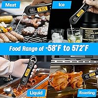 Vista 6 de Termómetro digital de carne, termómetro de carne de lectura instantánea para parrilla y cocina, con abridor de botellas, termómetro de alimentos
