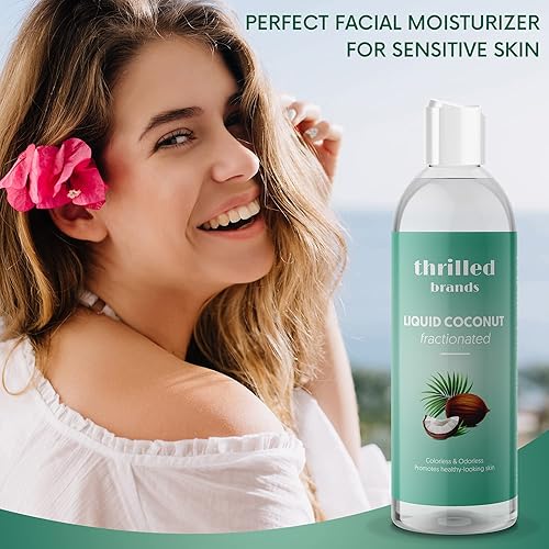 Miniatura 6 de Aceite de coco fraccionado, aceite portador para aceites esenciales, aceite de masaje de coco, aceite de coco para la piel, aceite de coco para la