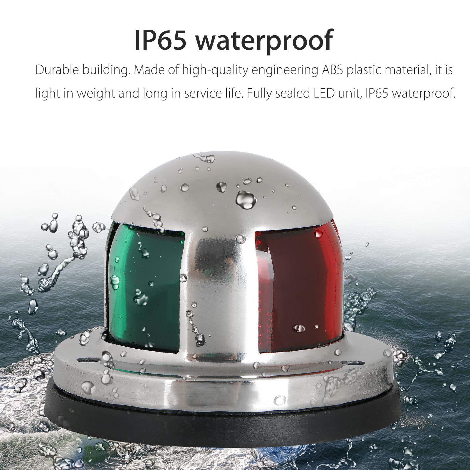 Feux De Navigation LED Bateau 12V Rouge Et Vert - Feux D'Arc Inox Marine IP65
