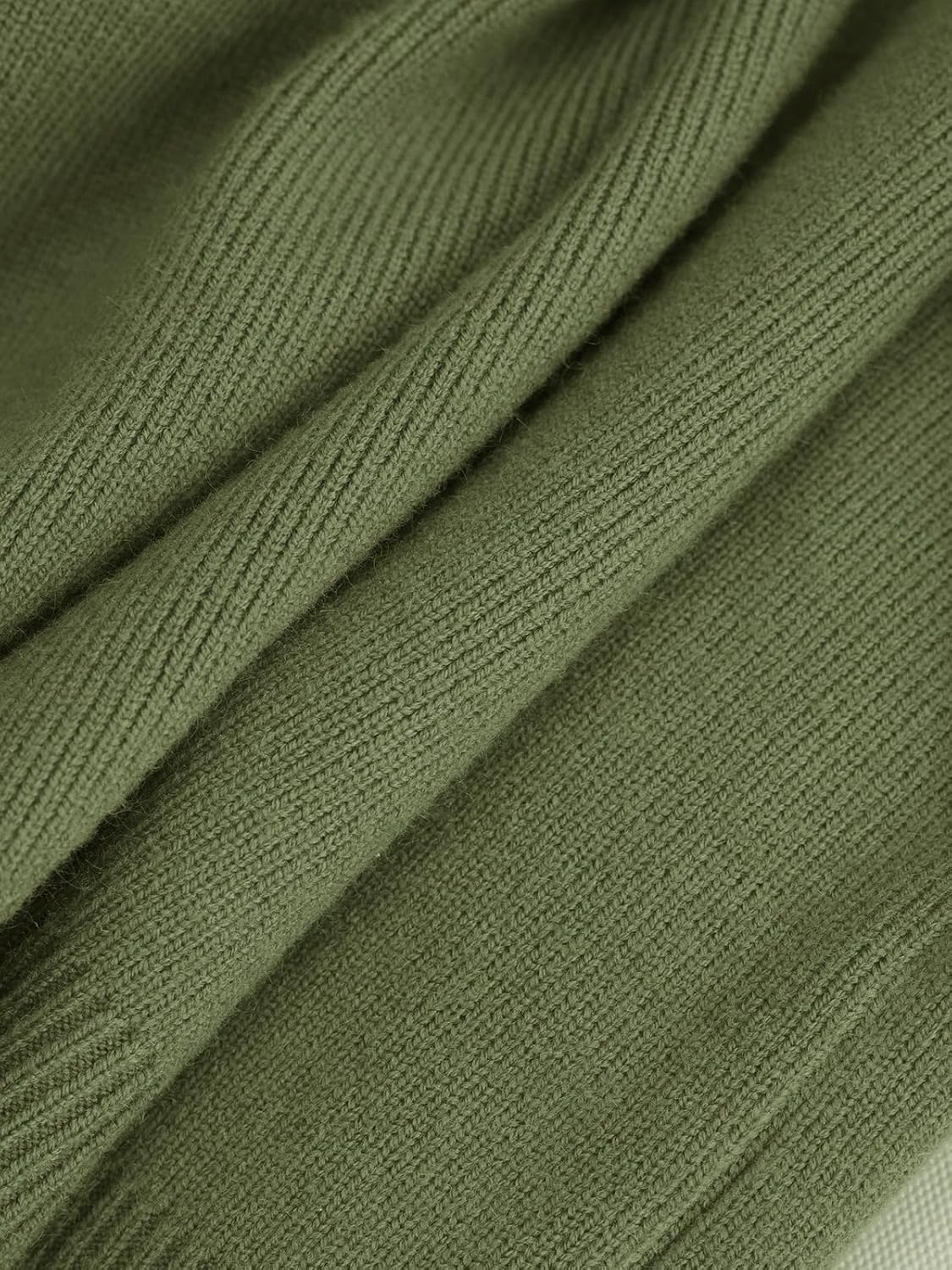 EXLURA Womens 2 Piece Outfits Casual Sweater Dress Sets Long Sleeve Mock Neck Ribbed Knit Tops Bodycon Skirts Winter Clothes - Image 6