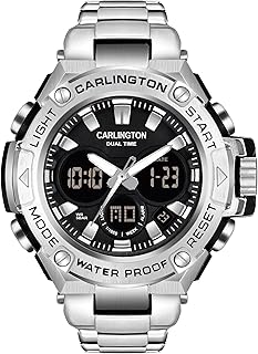carlington Resin Analog-Digital Sports Watch Chronograph,Dual Time,Alarm,Stopwatch,Water-Resistant,Shock-Resistant,Back Light Display- The Perfect Watch for Men&Boys-CT 9107 Series-picture-12