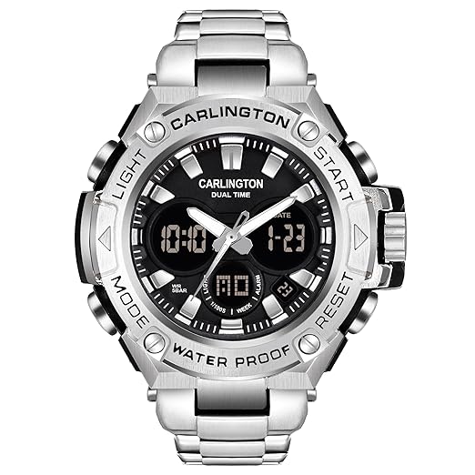 Carlington Resin Analog-Digital Sports Watch