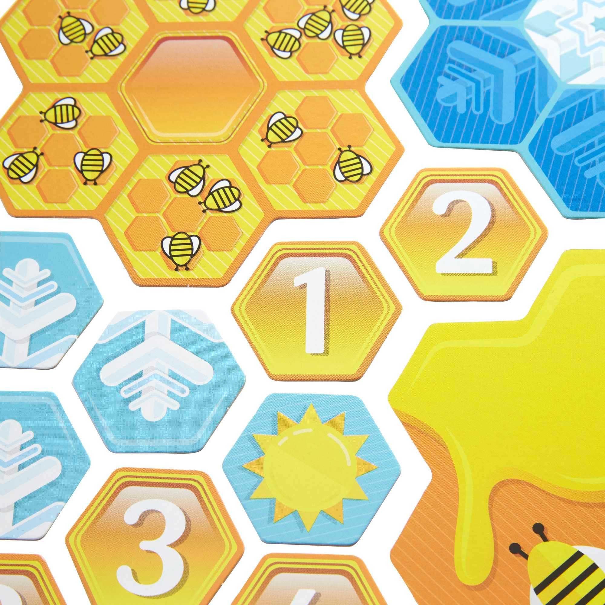 Mattel Games Buzzy Bear Jeu coopératif pour enfants de 2 à 4 joueurs de 3 ans et plus avec 3 niveaux de jeu