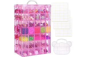 QUEFE Ultimate Stackable Storage Container for Kids and Adults