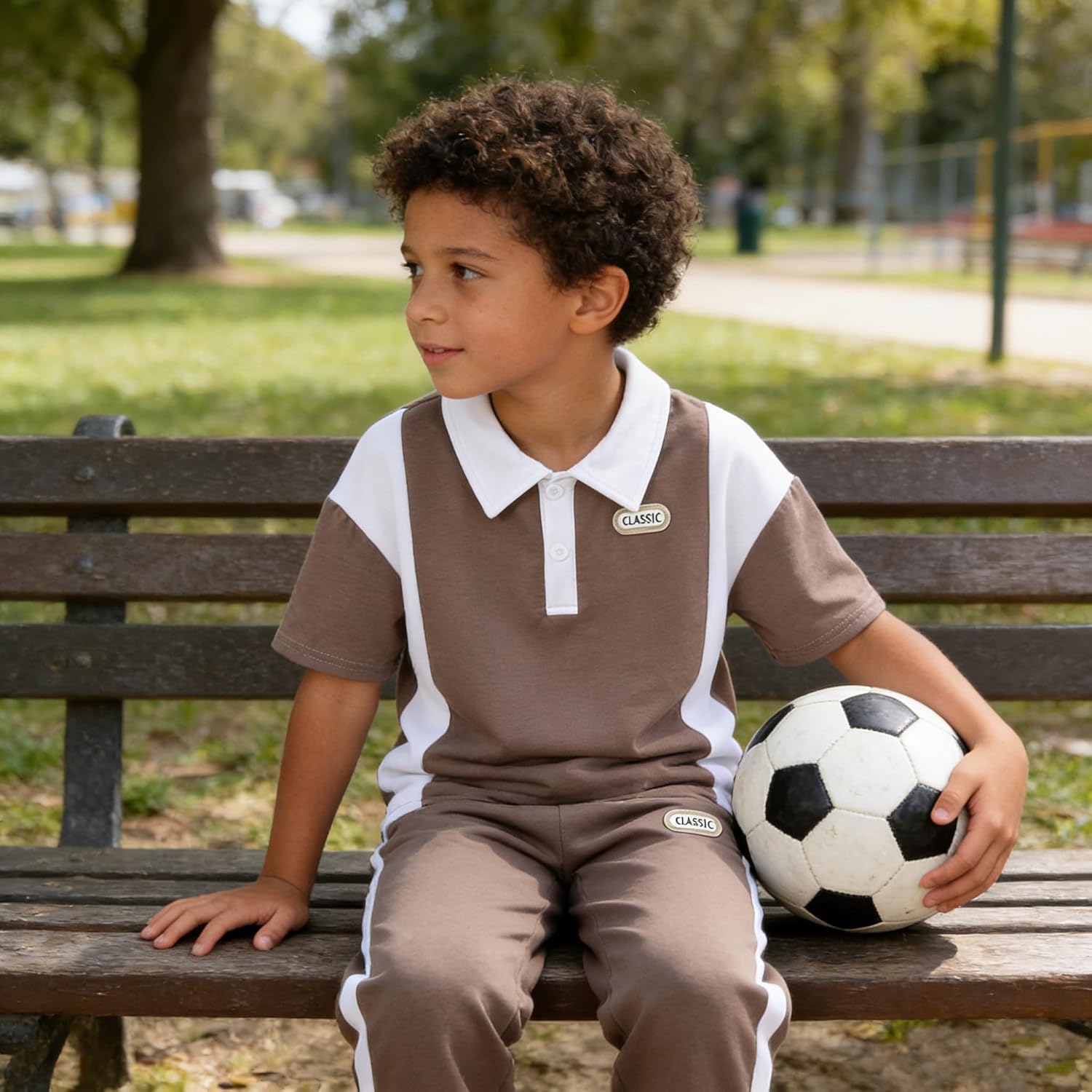 Boys Outfits Summer/Spring Clothes for Boys Color Block Polo Shirt and Casual Pants Boys Clothes Size 6-12 Years - Image 2