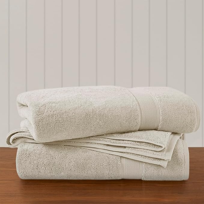 Madison Park 800GSM Bath Sheet Towel Oversized 34" x 68" 2 Pack 100% Cotton Bath Towel Set