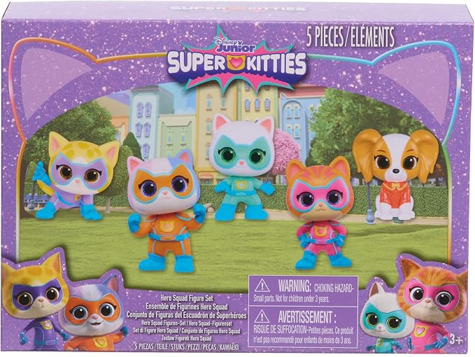 1666 à Amsterdam présente ses deux protagonistes et leurs pouvoirs 7 81Sp4bGe 3L. AC SX679 Disney Jr. SuperKitties Hero Squad Figure Set
