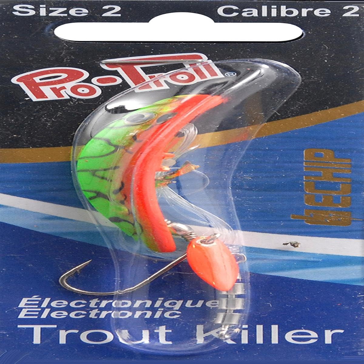 ProTroll Trout Killer Fishing Lure, 2Inch, Fire Tiger